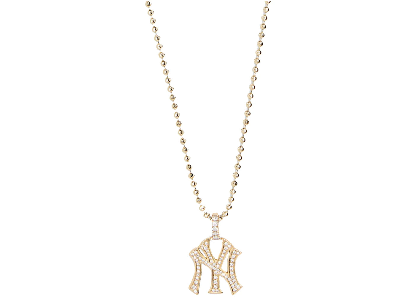 Kith Greg Yuna for New York Yankees Pendant Necklace Gold