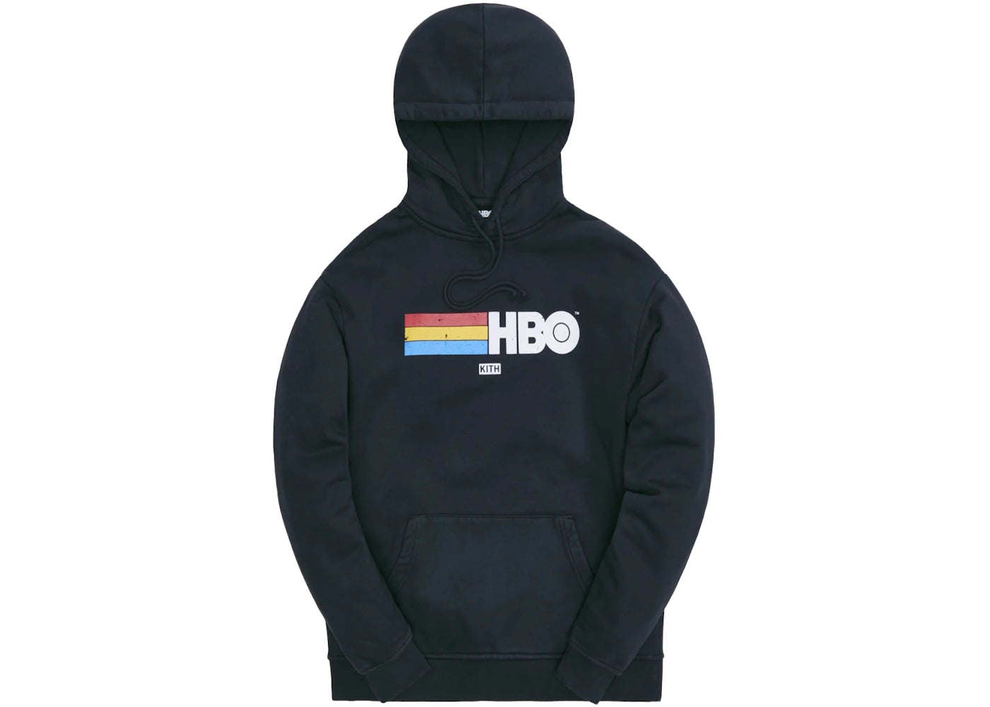 Kith HBO Rainbow Logo Vintage Hoodie Black