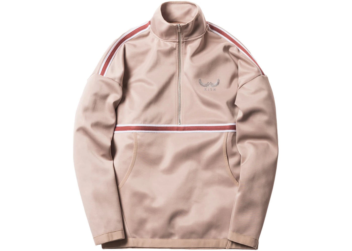 Kith Half Zip Track Jacket Tan