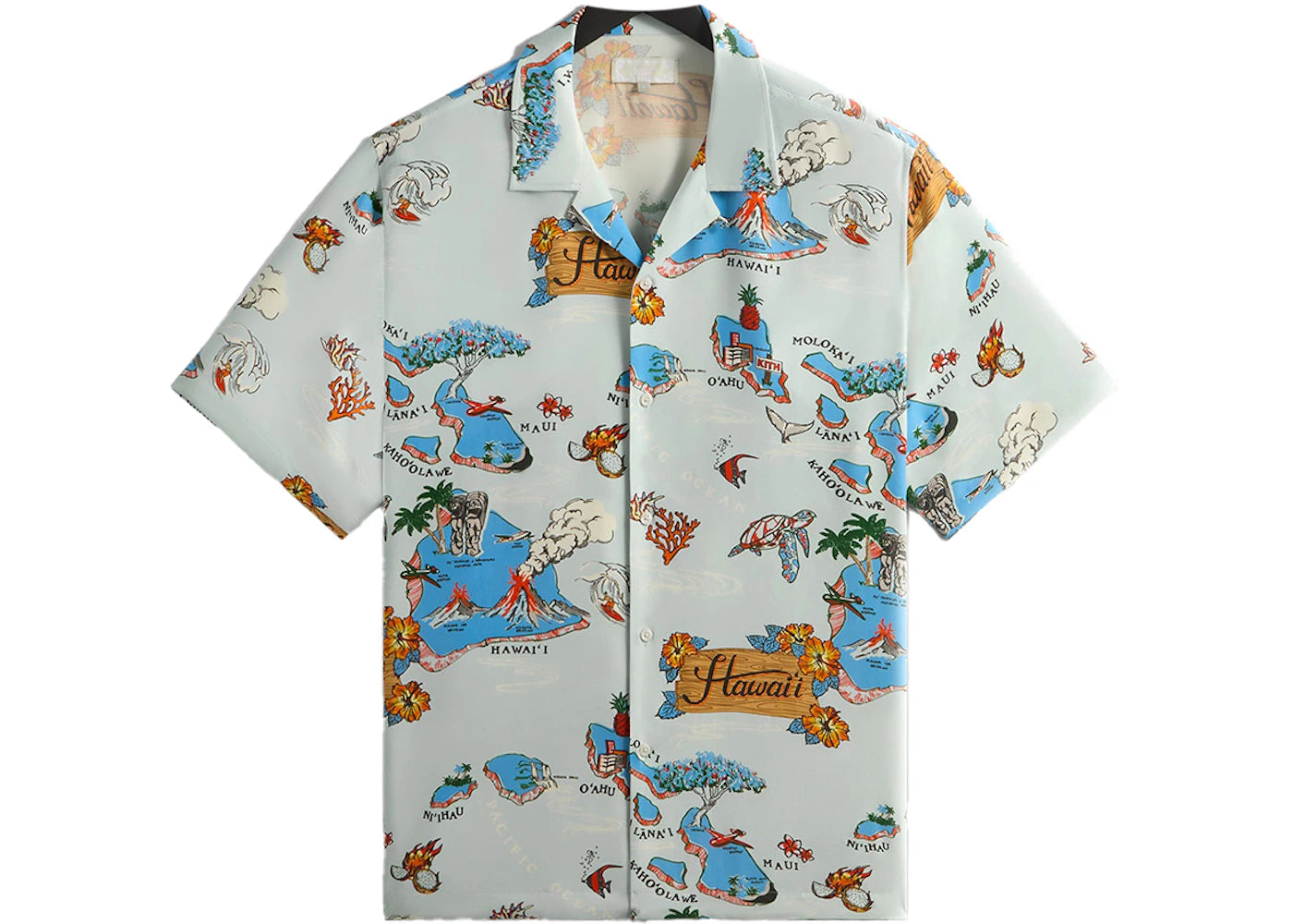 Kith Hawaii Thompson Camp Collar Shirt Oyster