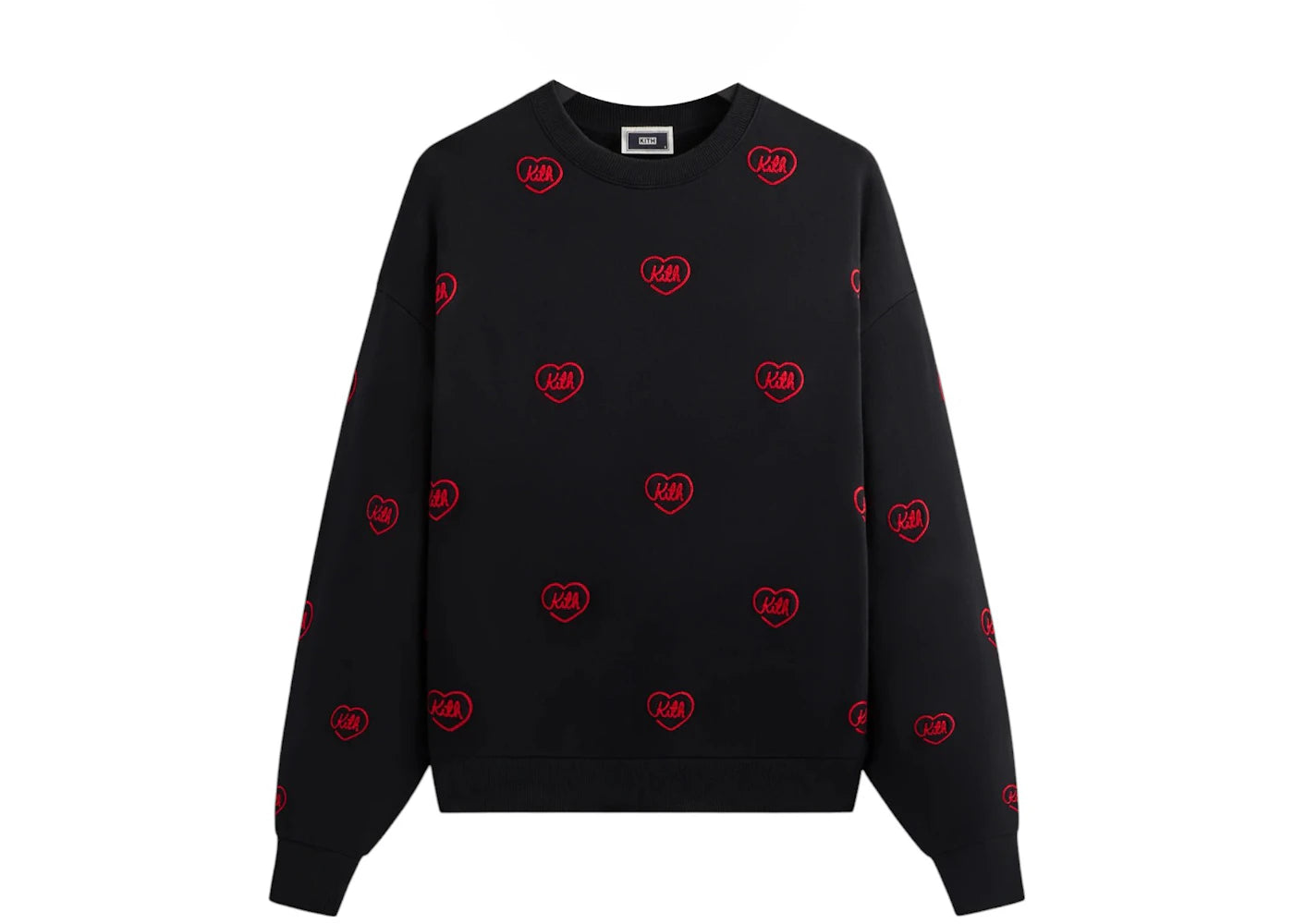 Kith Heart Nelson Crewneck Black