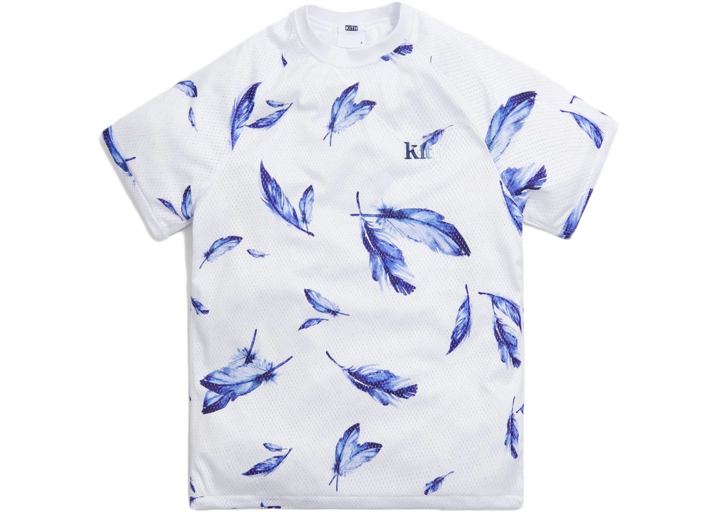 Kith Howard Feather Print Mesh Tee White