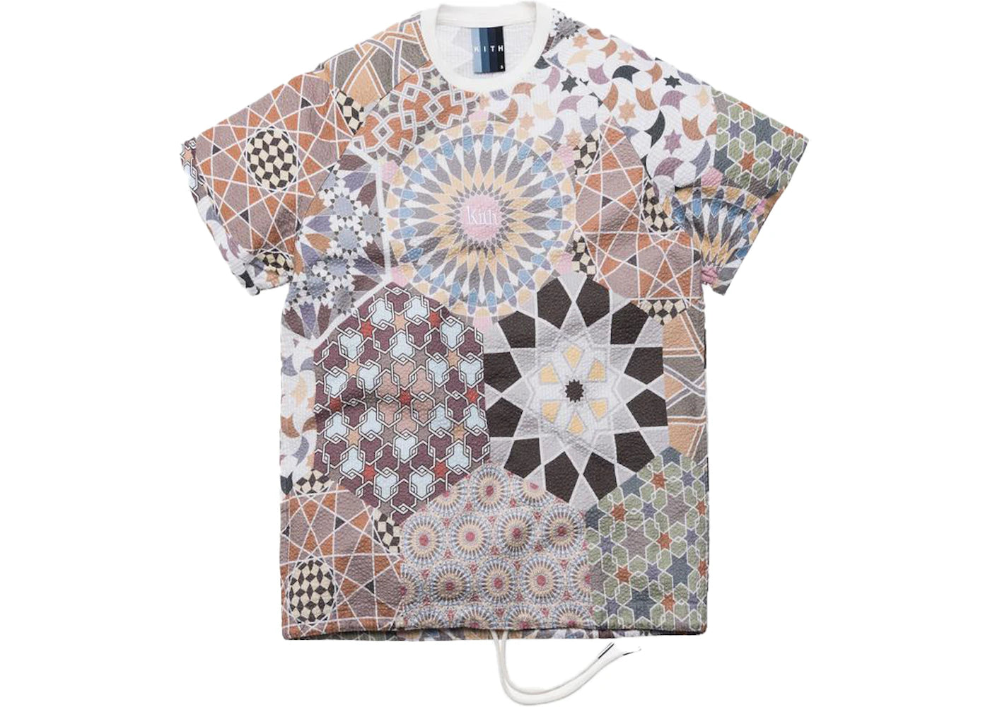 Kith Howard Moroccan Tile Print Seersucker Tee Multi