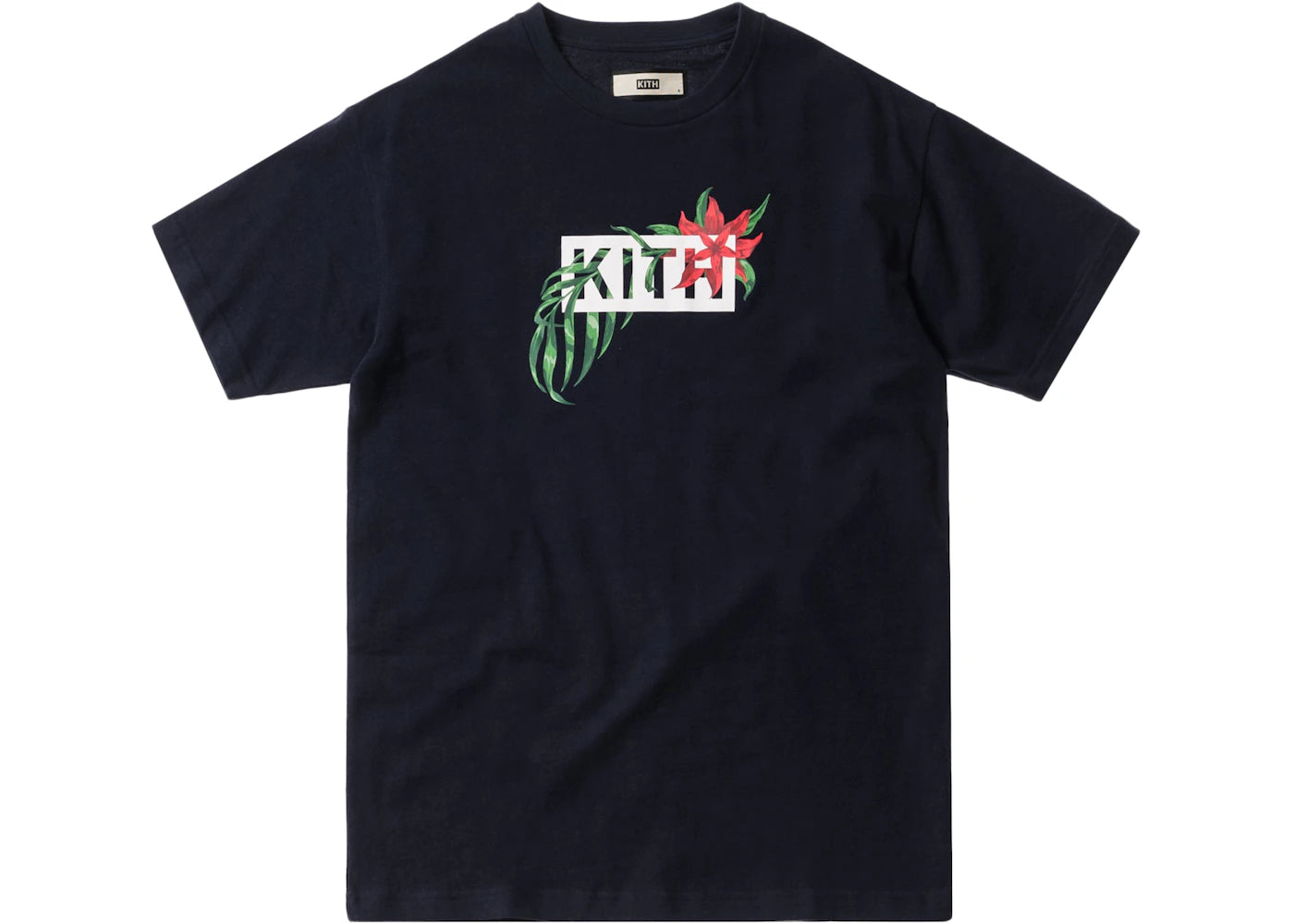 Kith In Bloom Classic Logo Tee Navy