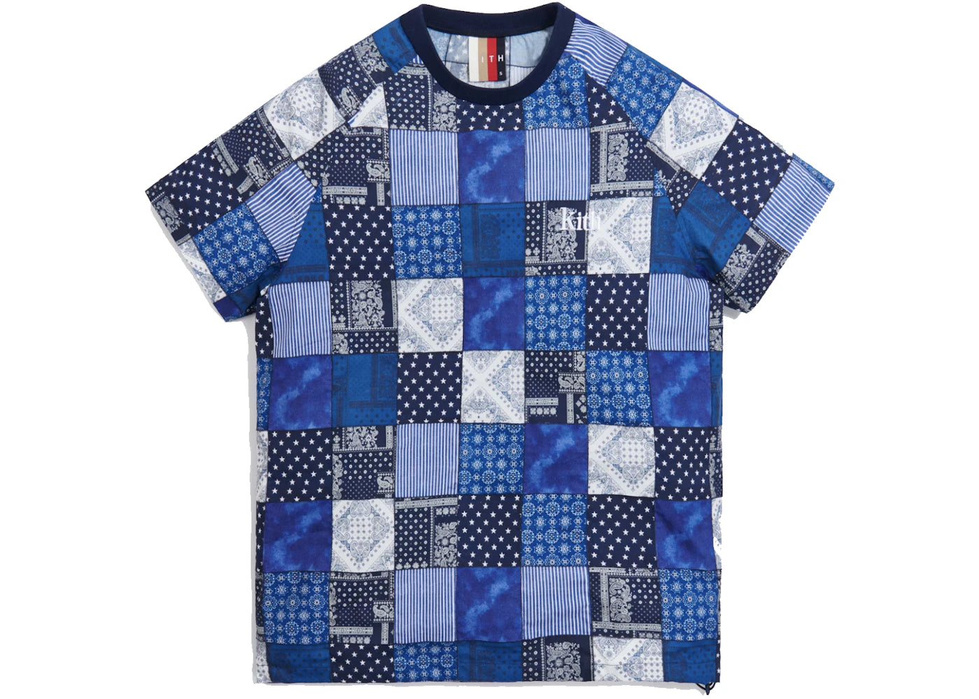 Kith Indigo Patchwork Howard Tee Navy/Multi