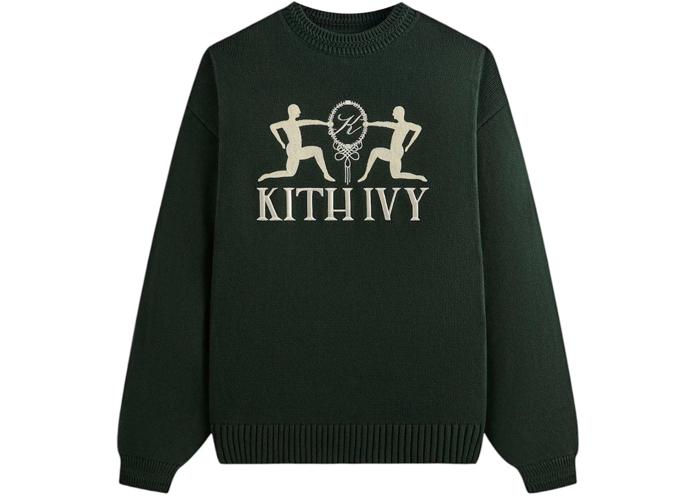Kith Ivy Emblem Crewneck Sweater Ivy Green