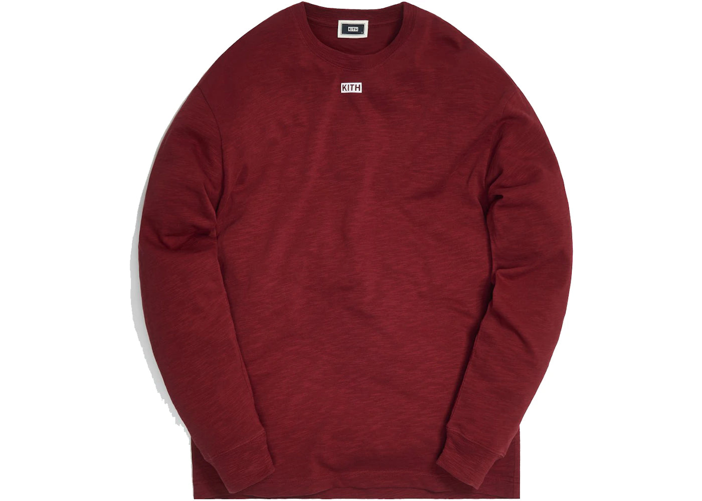 Kith JFK Slub Jersey L/S Tee Red Dahlia