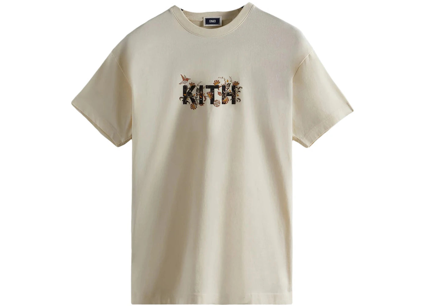 Kith Jacobean Logo Vintage Tee Sandrift