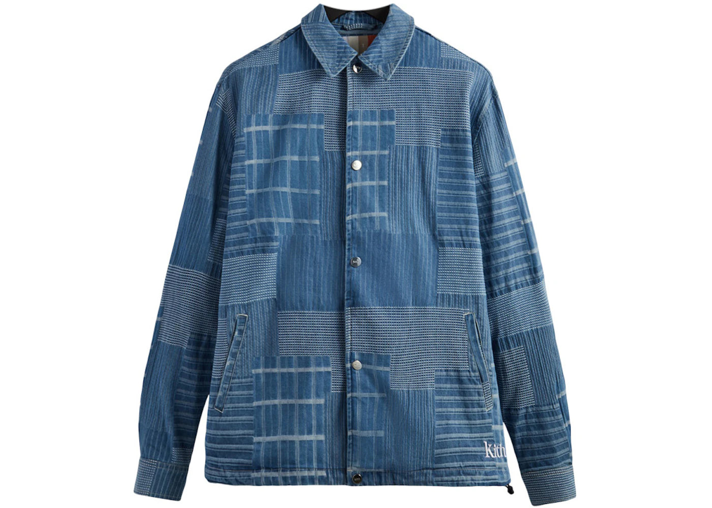 Kith Japanese Indigo Jacquard Coaches Jacket Indigo