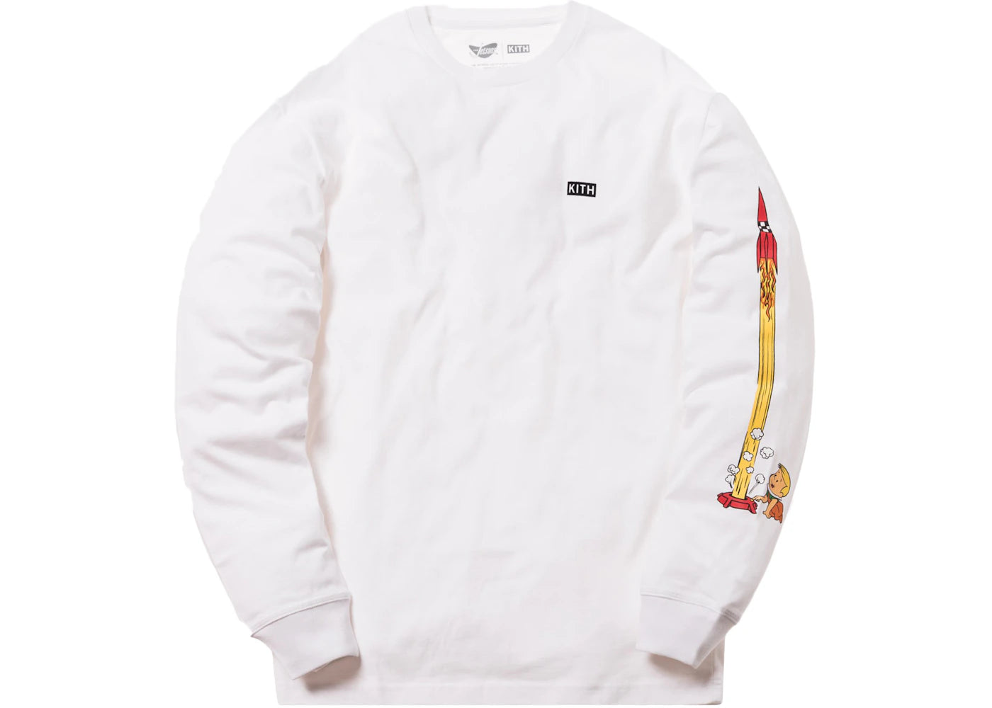 Kith Jetsons Rockets L/S Tee White