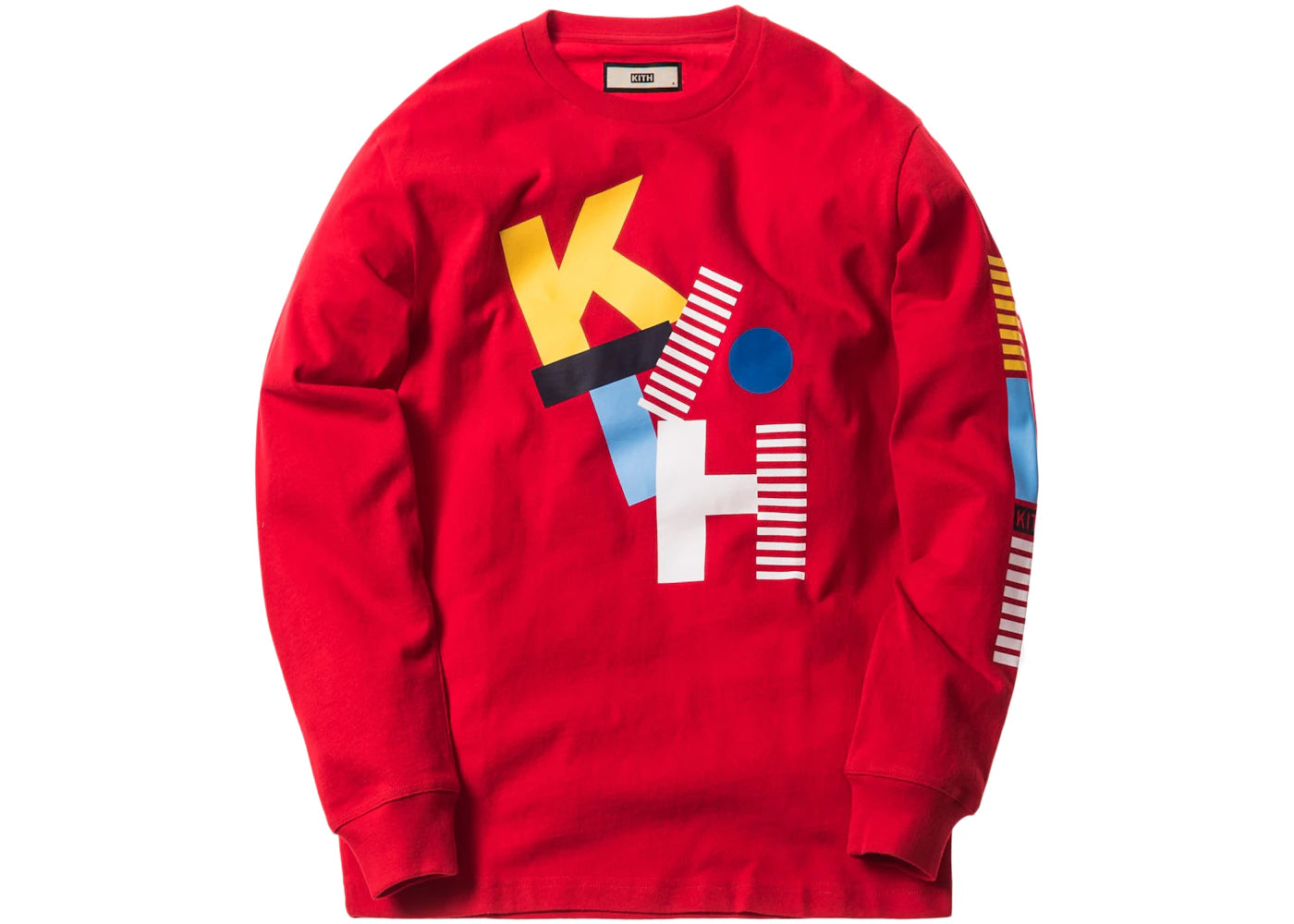 Kith Jumbled LS Tee Red