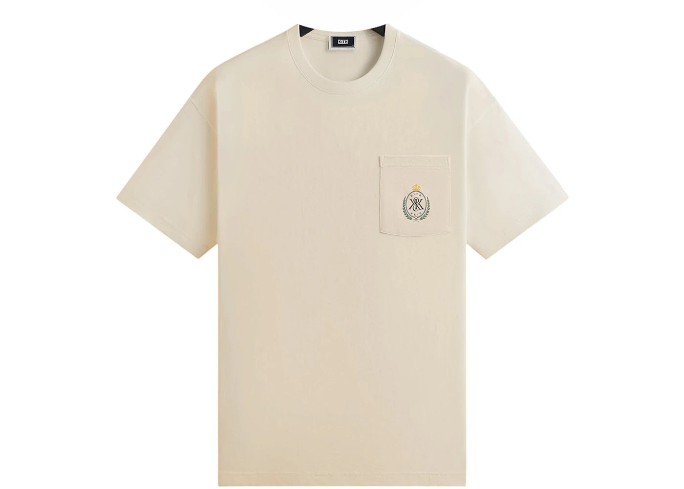 Kith K&K Crest Pocket Tee Sandrift