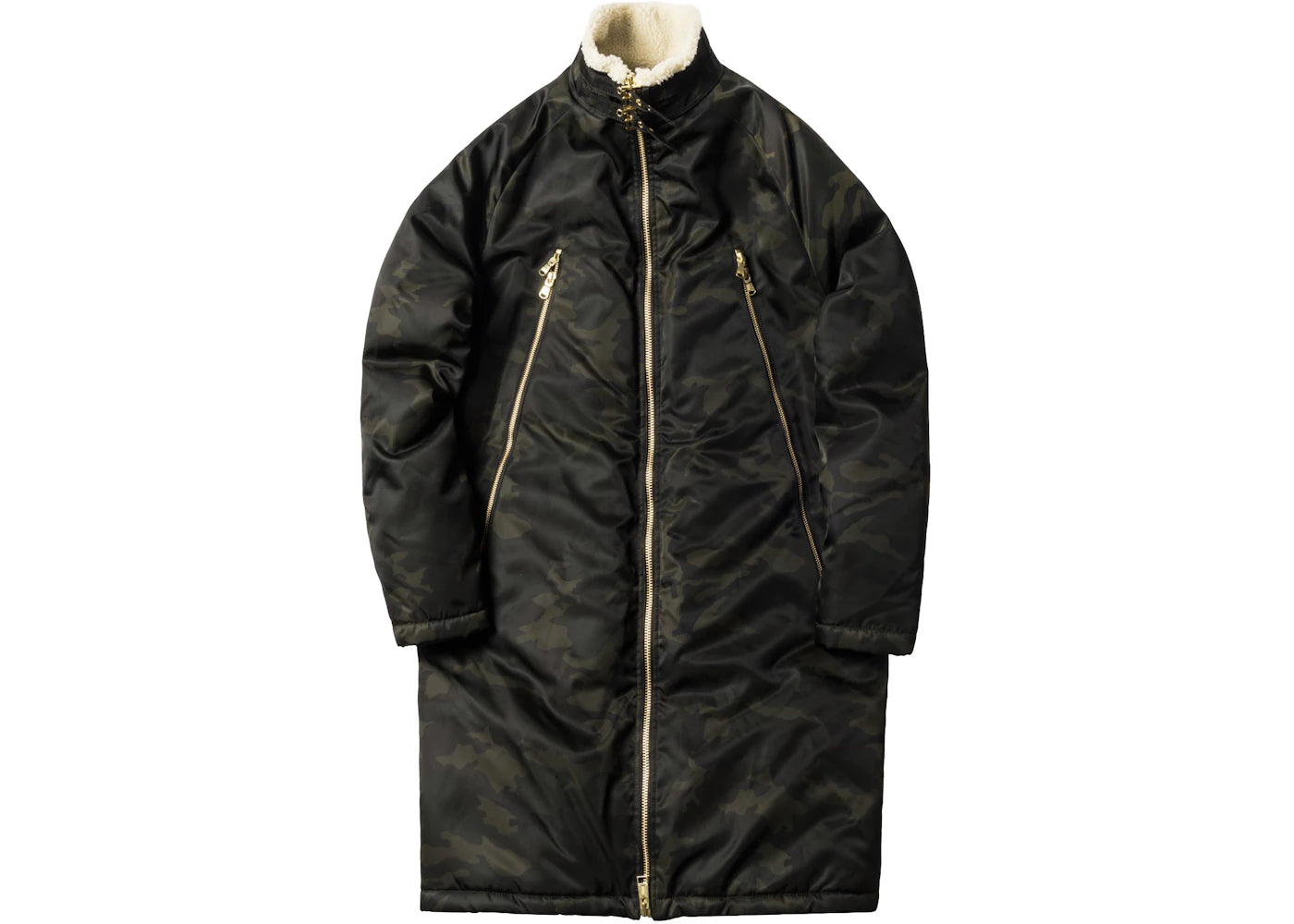 Kith Kenney Long Flight Coat Woodland Camo