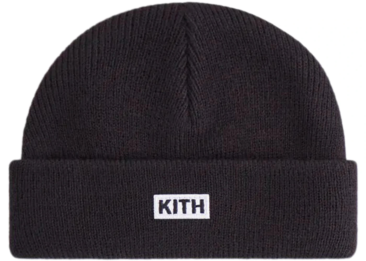 Kith Kids Baby Classic Logo Classic Rib Beanie Black