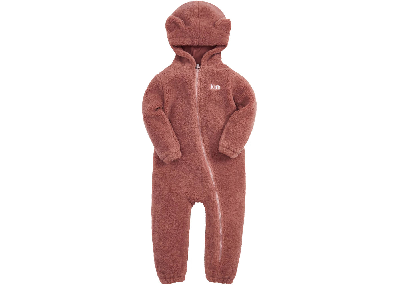 Kith Kids Baby Faux Sherpa Coverall Dusty Quartz