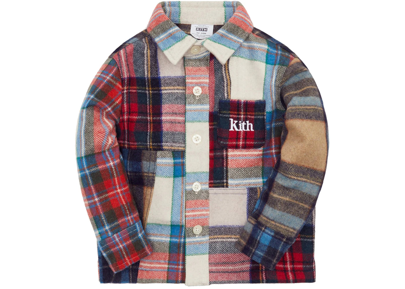 Kith Kids Baby Flannel Blocked Ginza Bergamot