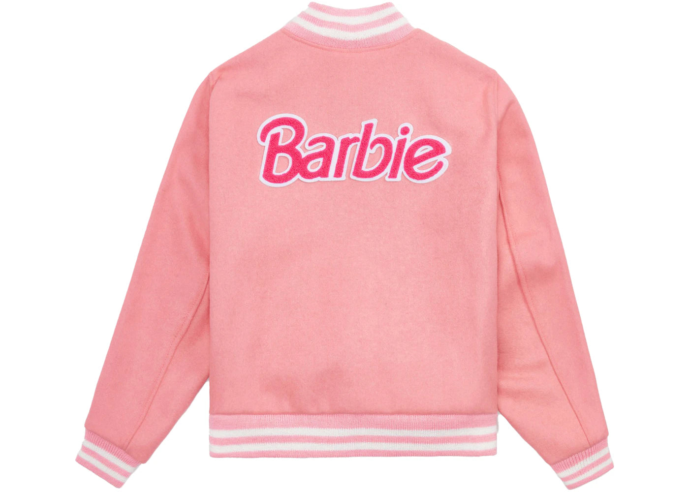 Kith Kids & Barbie for Golden Bear Varsity Jacket Pink