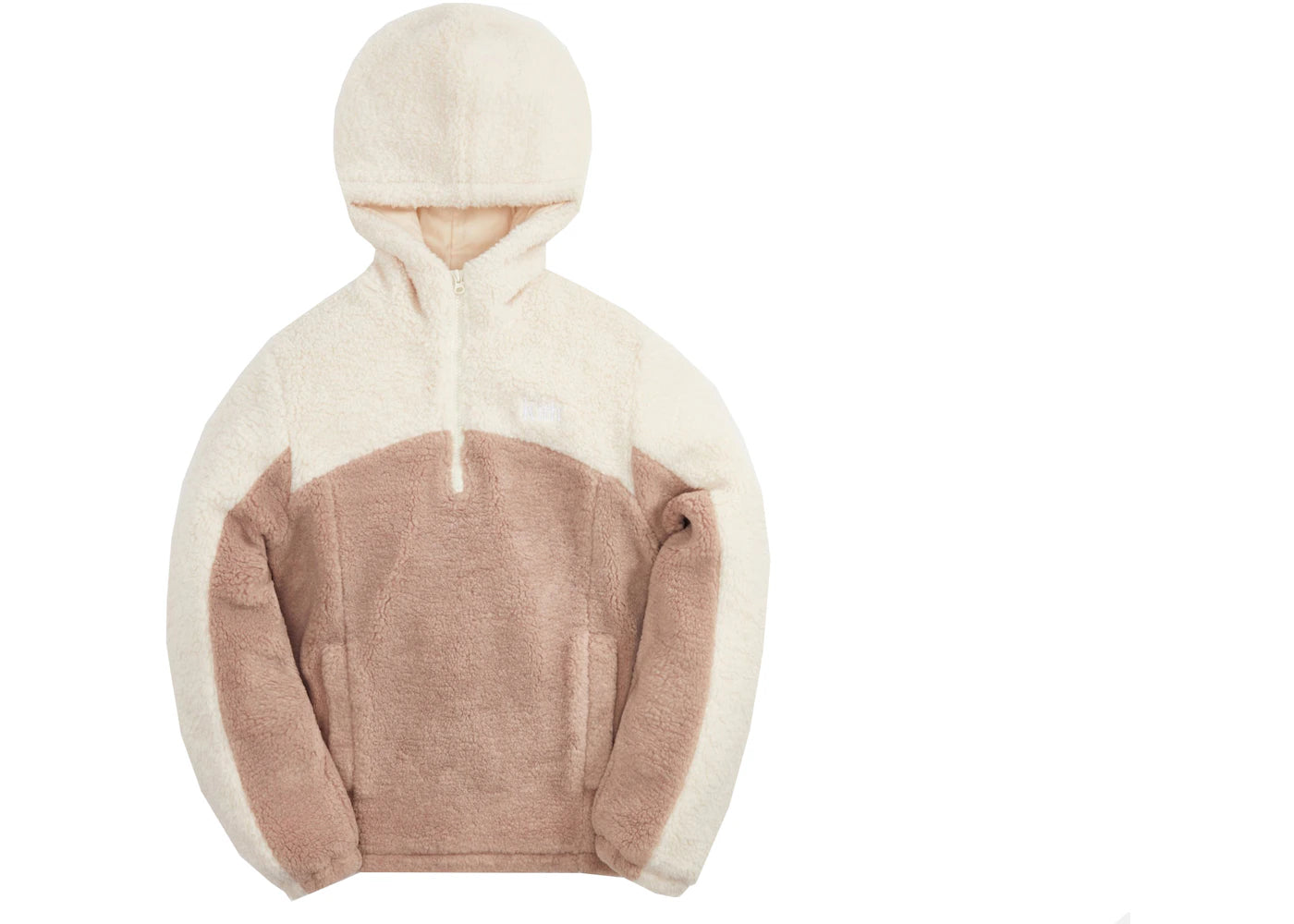 Kith Kids Blocked Faux Sherpa Quarter Zip Waffle