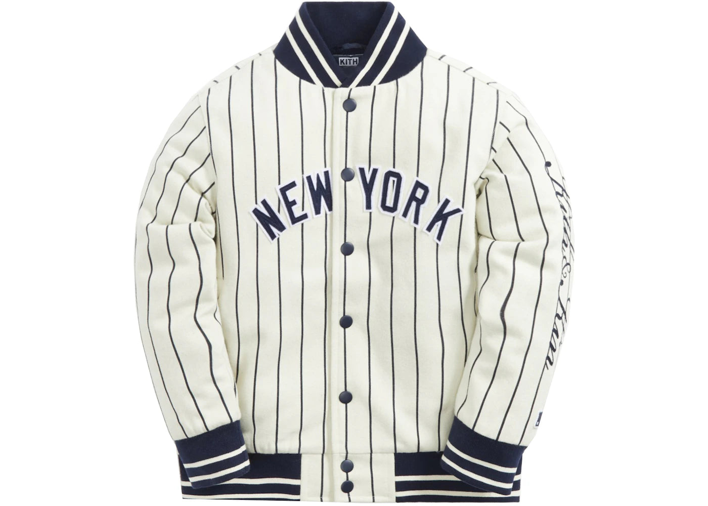 Kith Kids & MLB for New York Yankees Varsity Jacket White