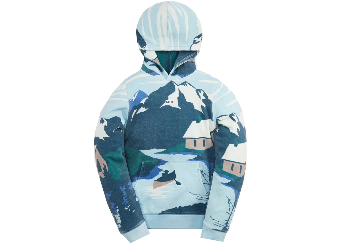 Kith Kids Scenic AOP Williams Hoodie Evergreen