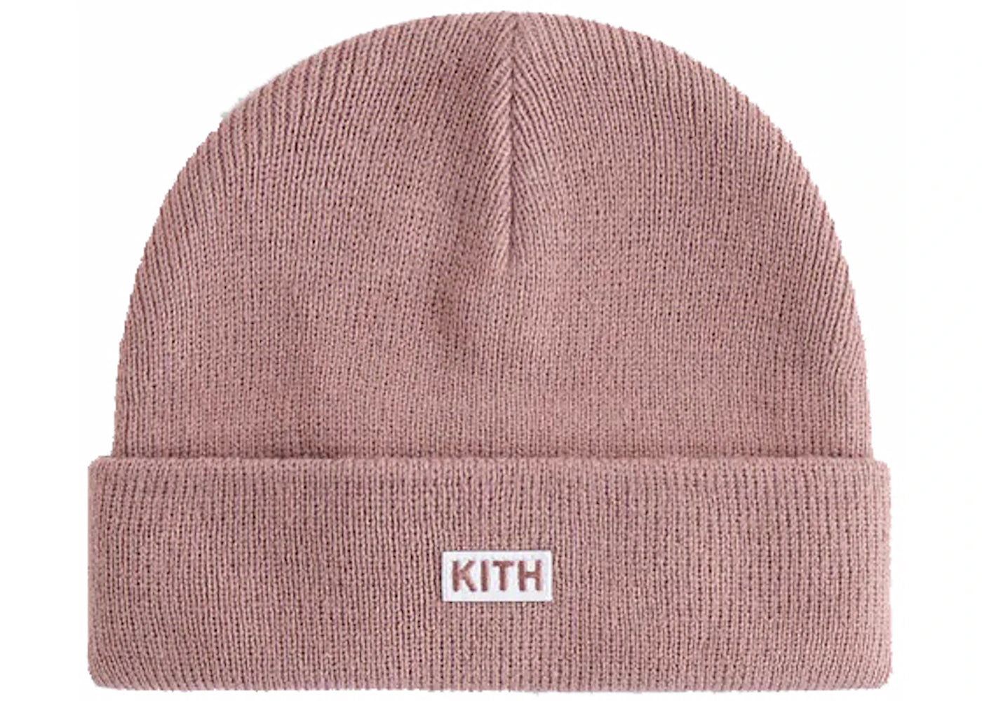 Kith Kids Toddler Classic Logo Rib Beanie Dusty Mauve