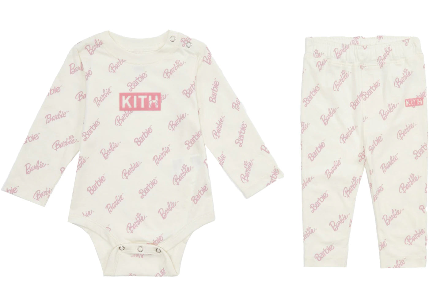 Kith Kids for Barbie Baby Onesie Pant Set Tofu/Multi