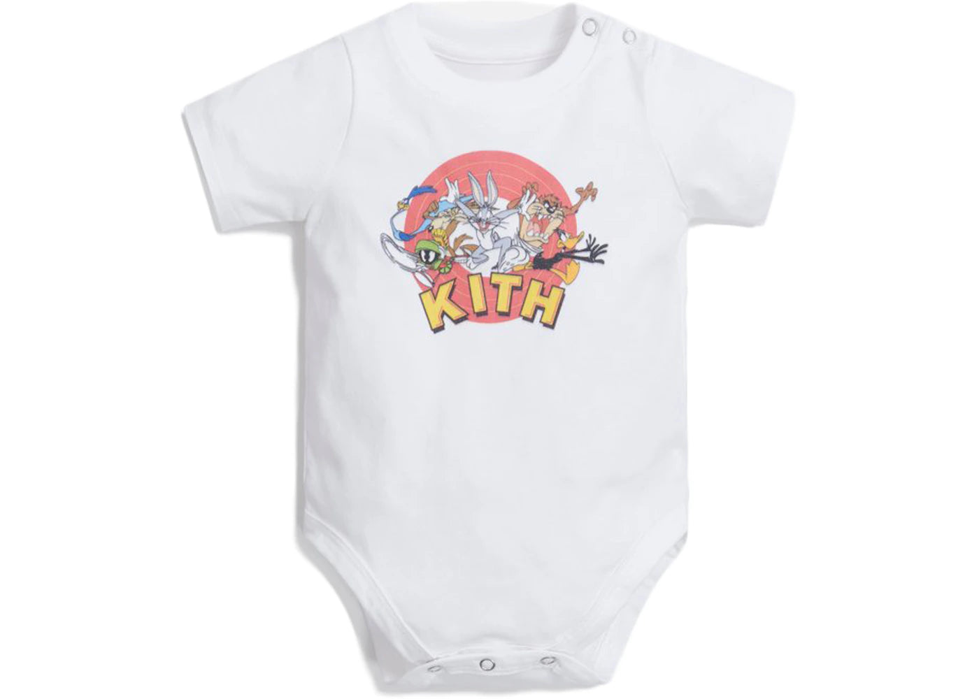 Kith Kids x Looney Tunes Baby Onesie White