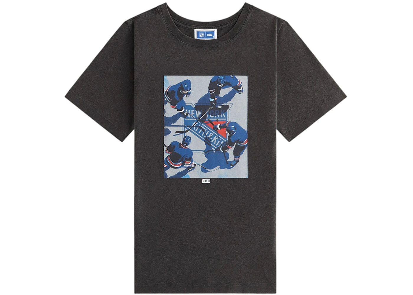 Kith Kids x New York Rangers On Ice Vintage Tee Black