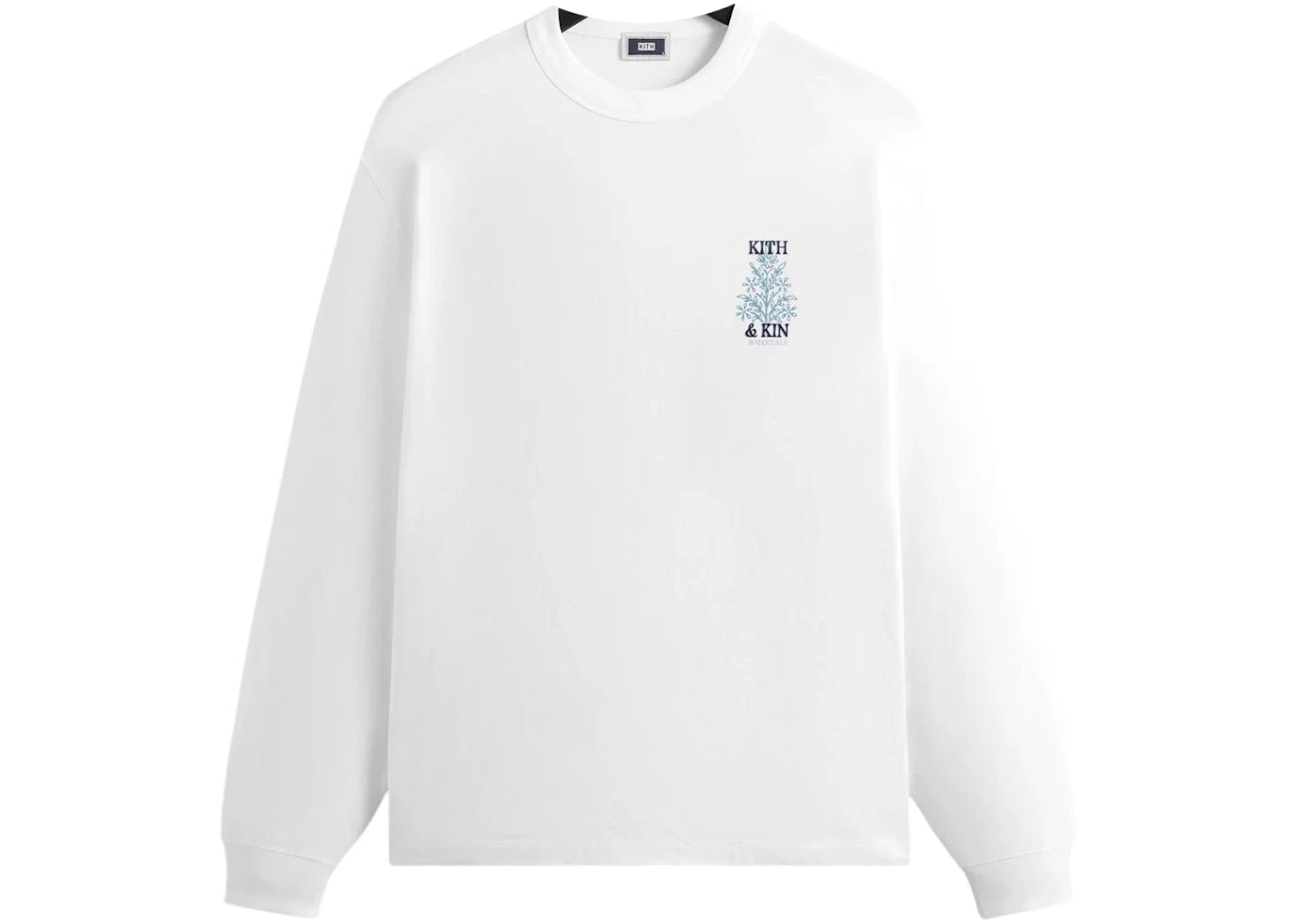 Kith & Kin Botanical Long Sleeve Tee White