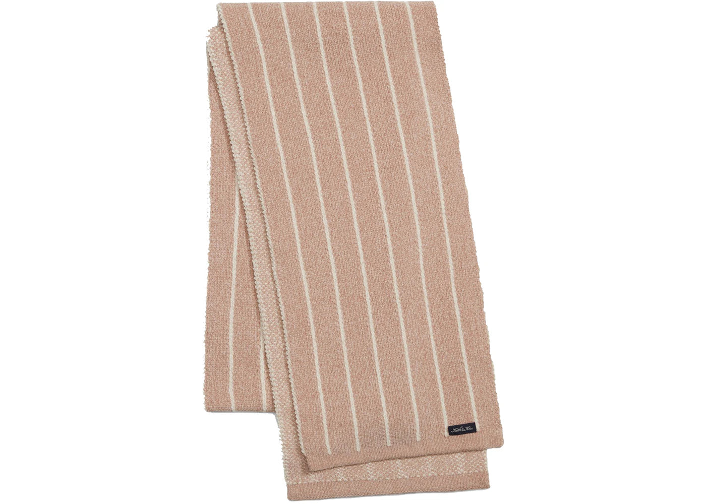 Kith Kin Pinstripe Chenille Scarf Oatmeal