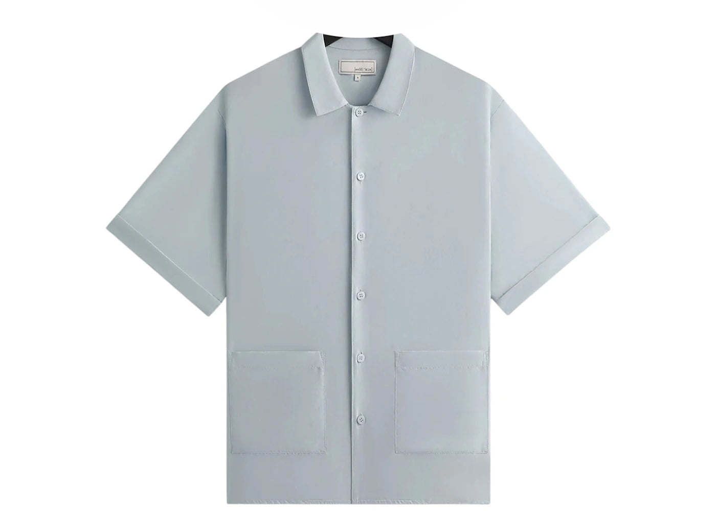 Kith Kin Silk Habotai Short Sleeve Reade Shirt Light Indigo