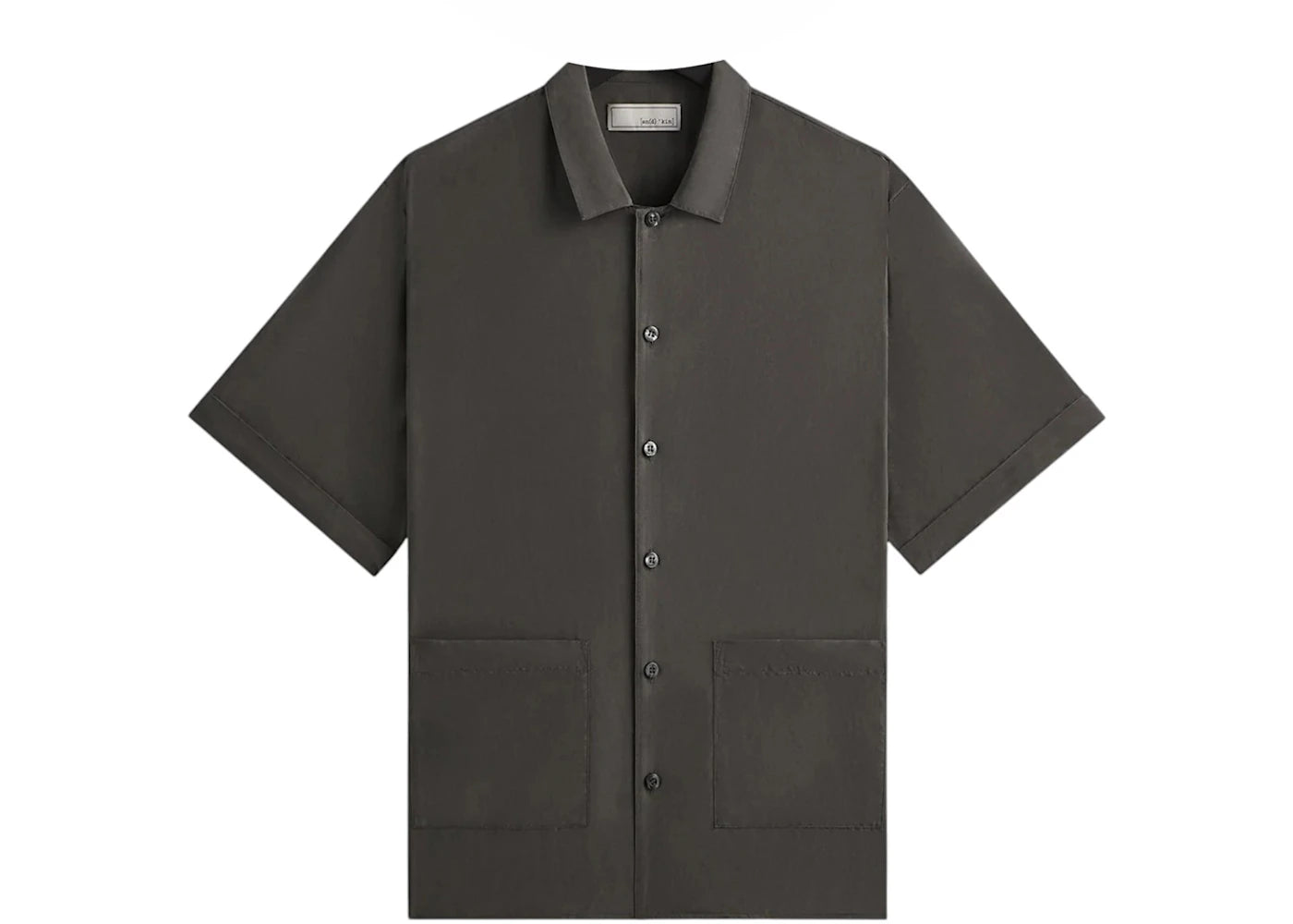Kith Kin Silk Habotai Short Sleeve Reade Shirt Somber