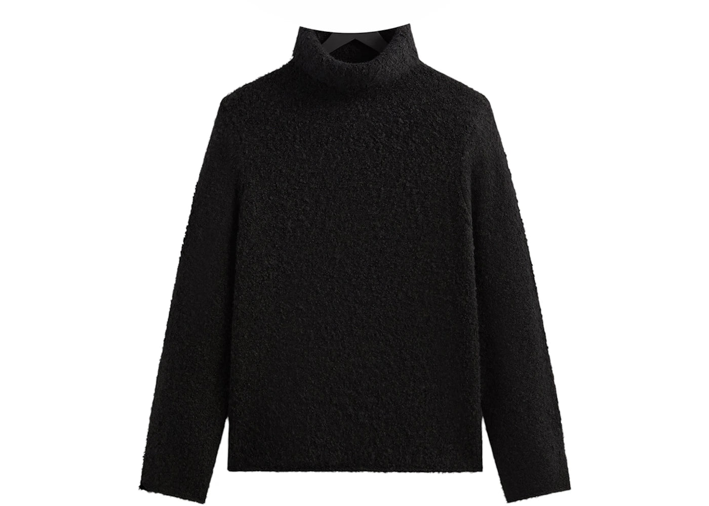 Kith & Kin Speckled Boucle Walker Turtleneck Black