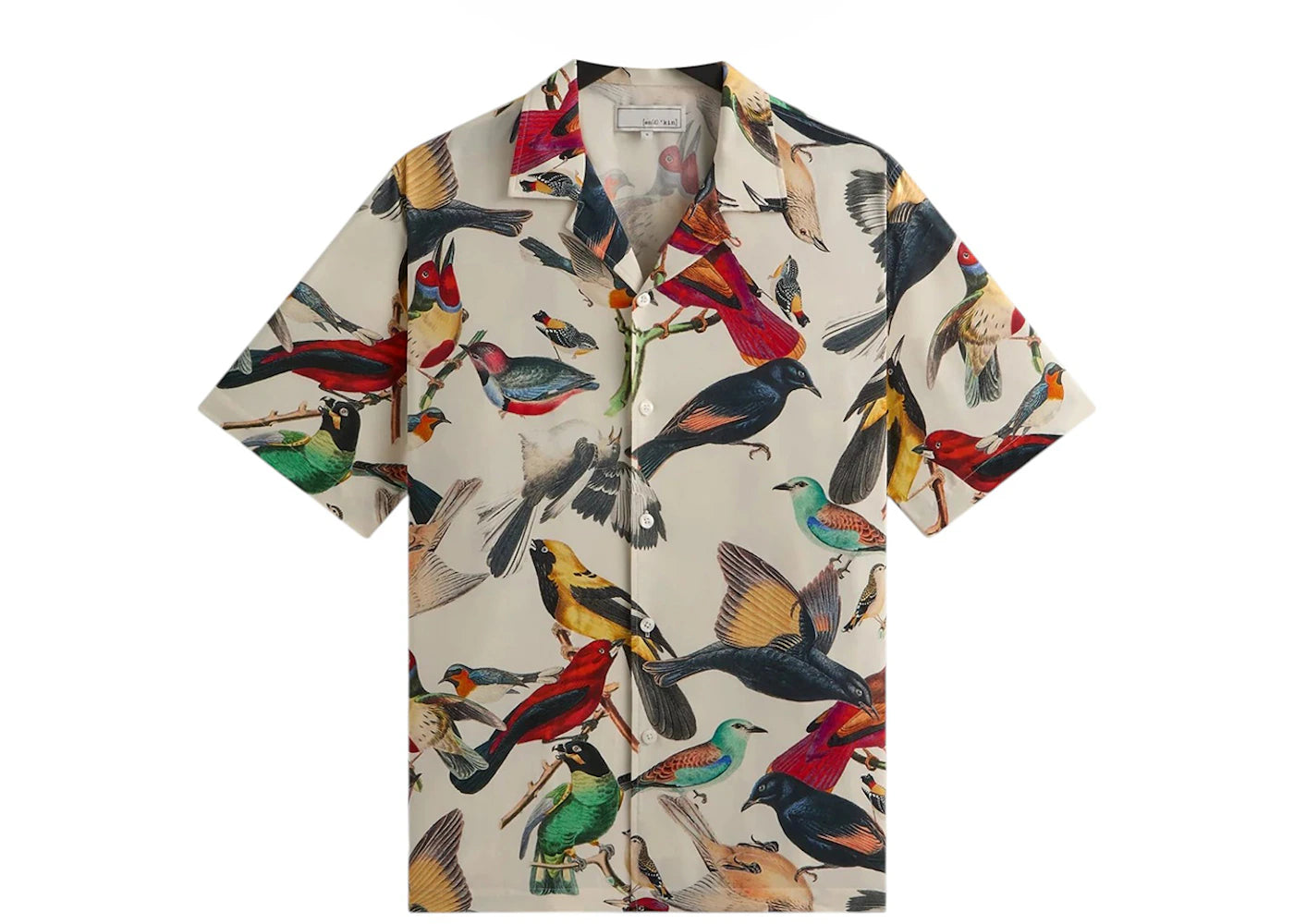 Kith Kin Tropical Bird Camp Collar Shirt Sandrift