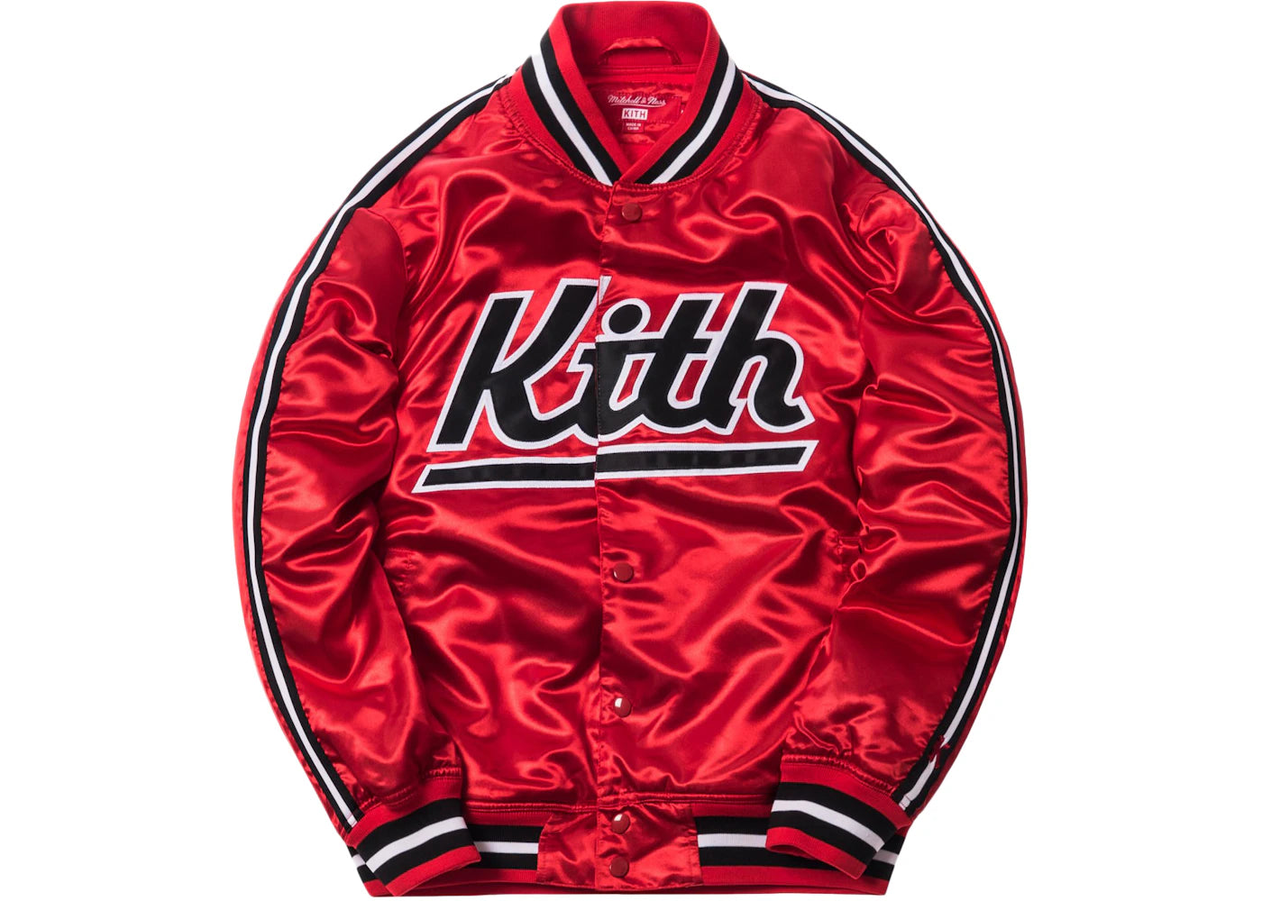 Kith x Mitchell & Ness Satin Warm-Up Jacket Miami