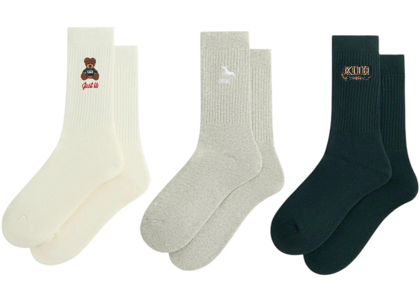 Kith Kithmas 3 Pack Crew Socks Multi