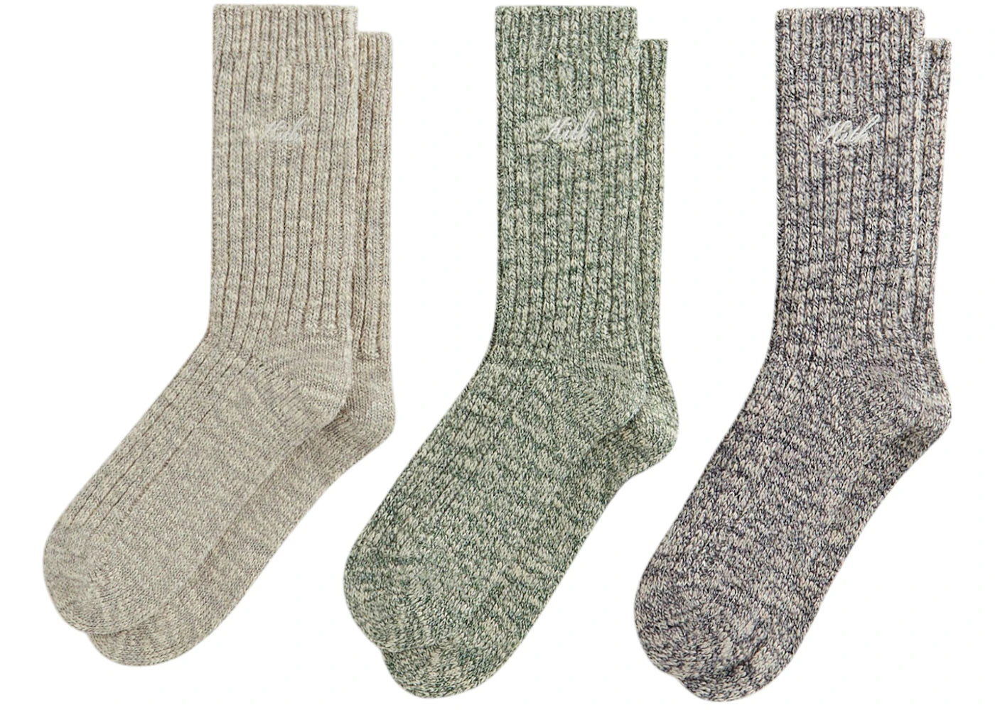 Kith Kithmas 3 Pack Willet Marled Crew Socks Multi