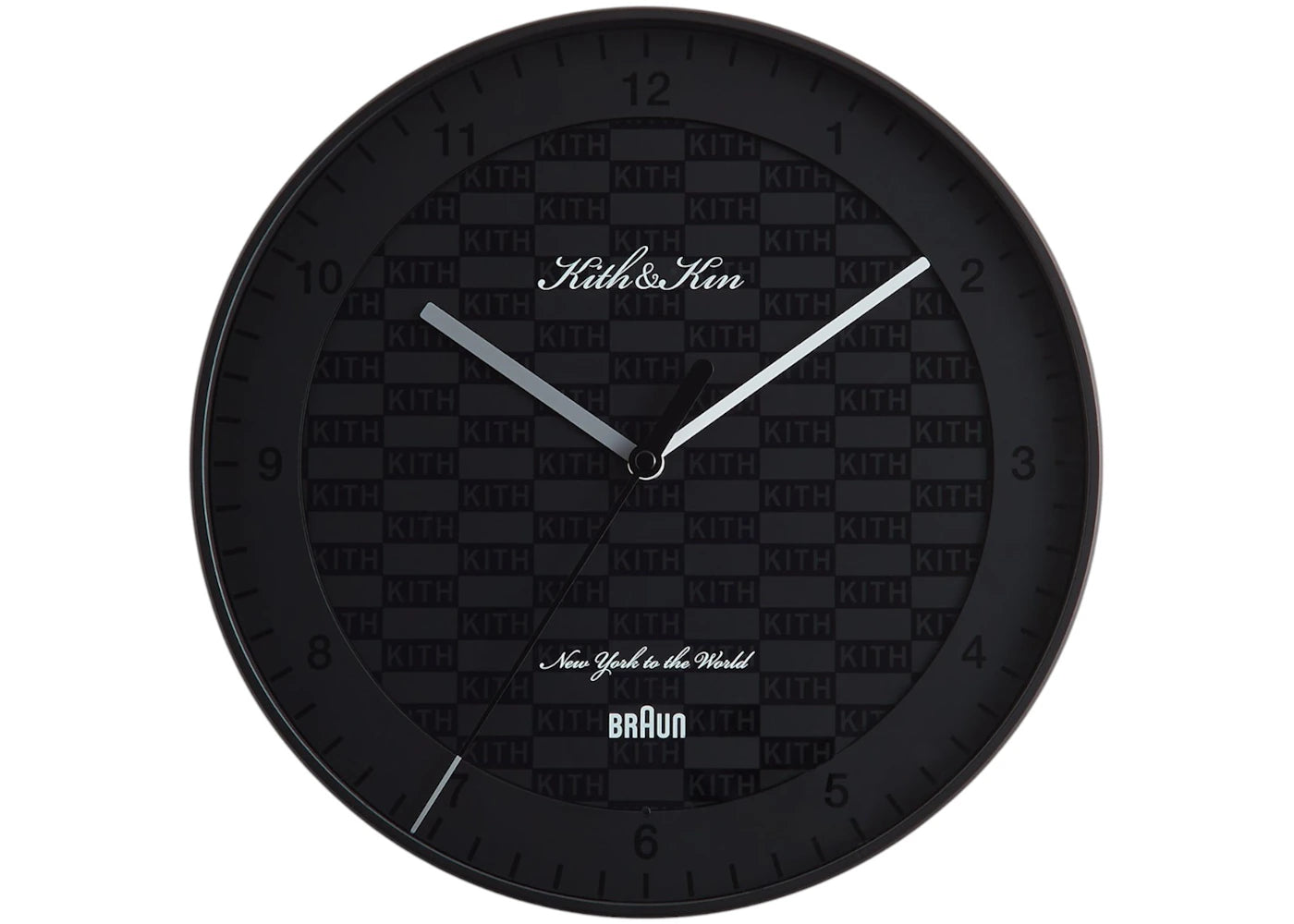 Kith Kithmas Braun Wall Clock Black