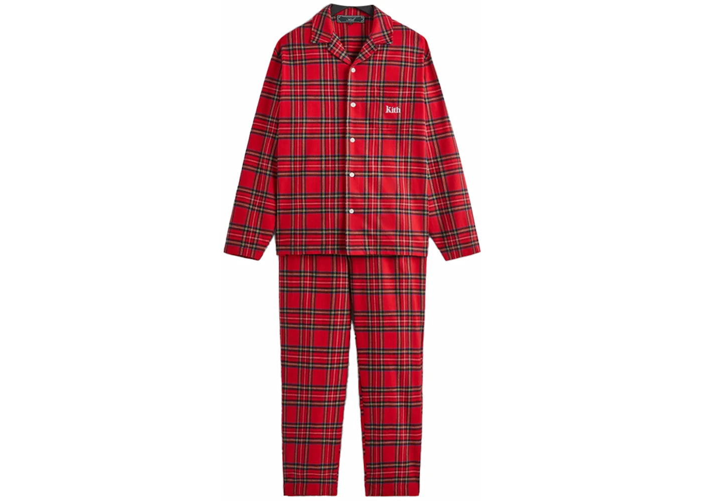 Kith Kithmas Brushed Cotton Plaid Pajama Set Present