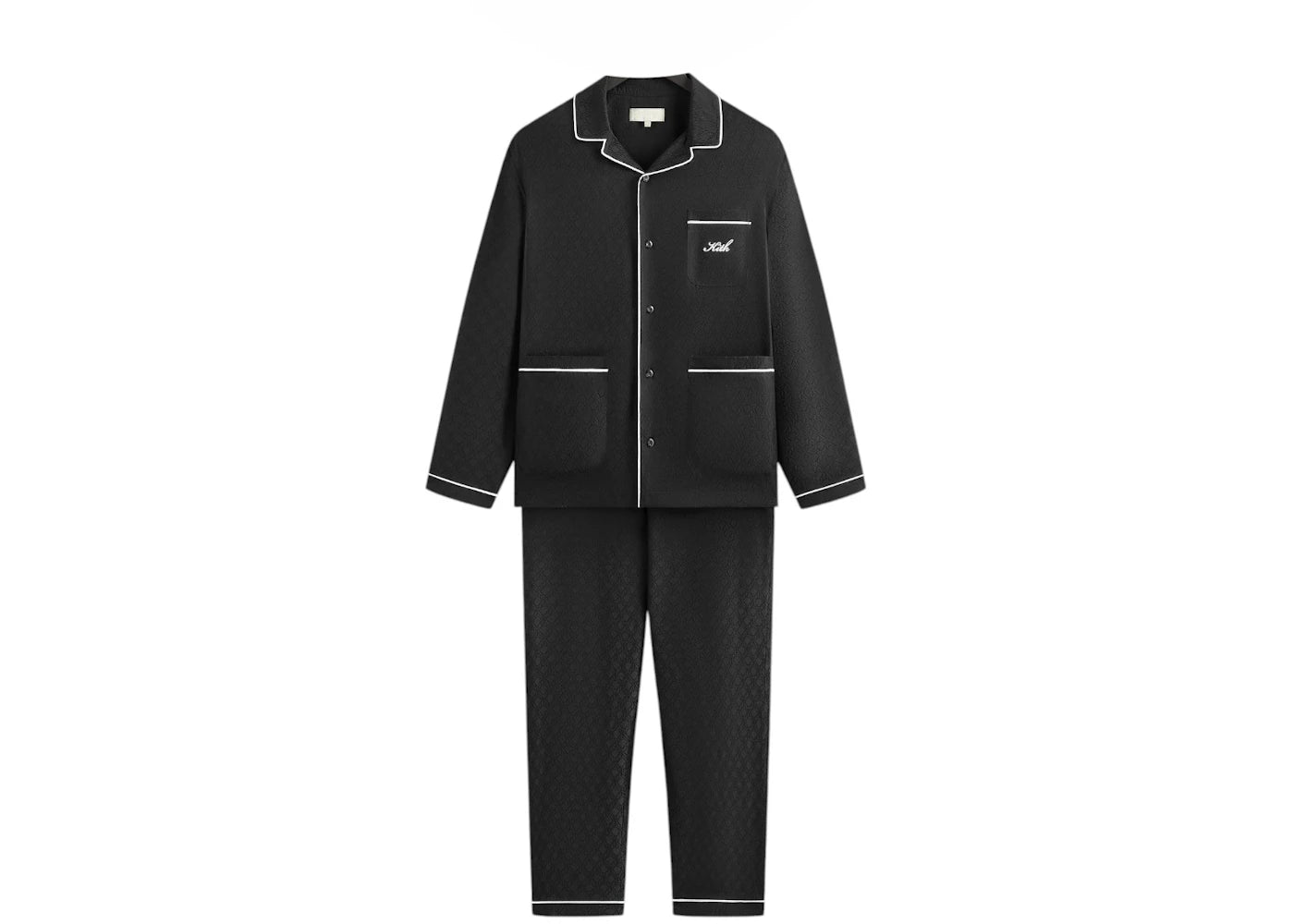 Kith Kithmas Crest Monogram Pajama Set Black