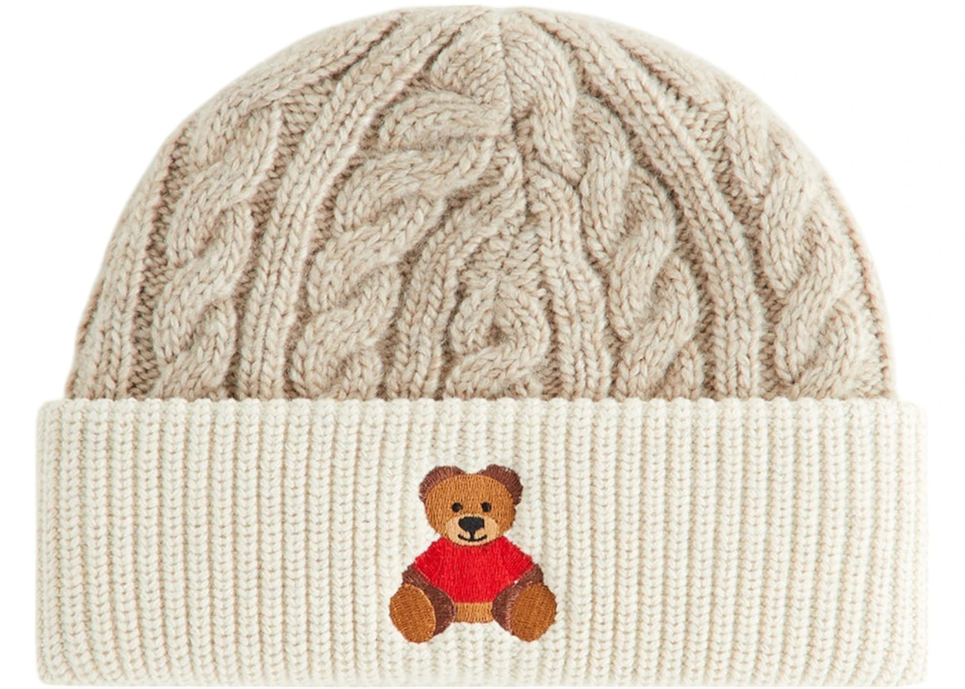 Kith Kithmas Kids Teddy Bear Beanie Heather Oatmeal