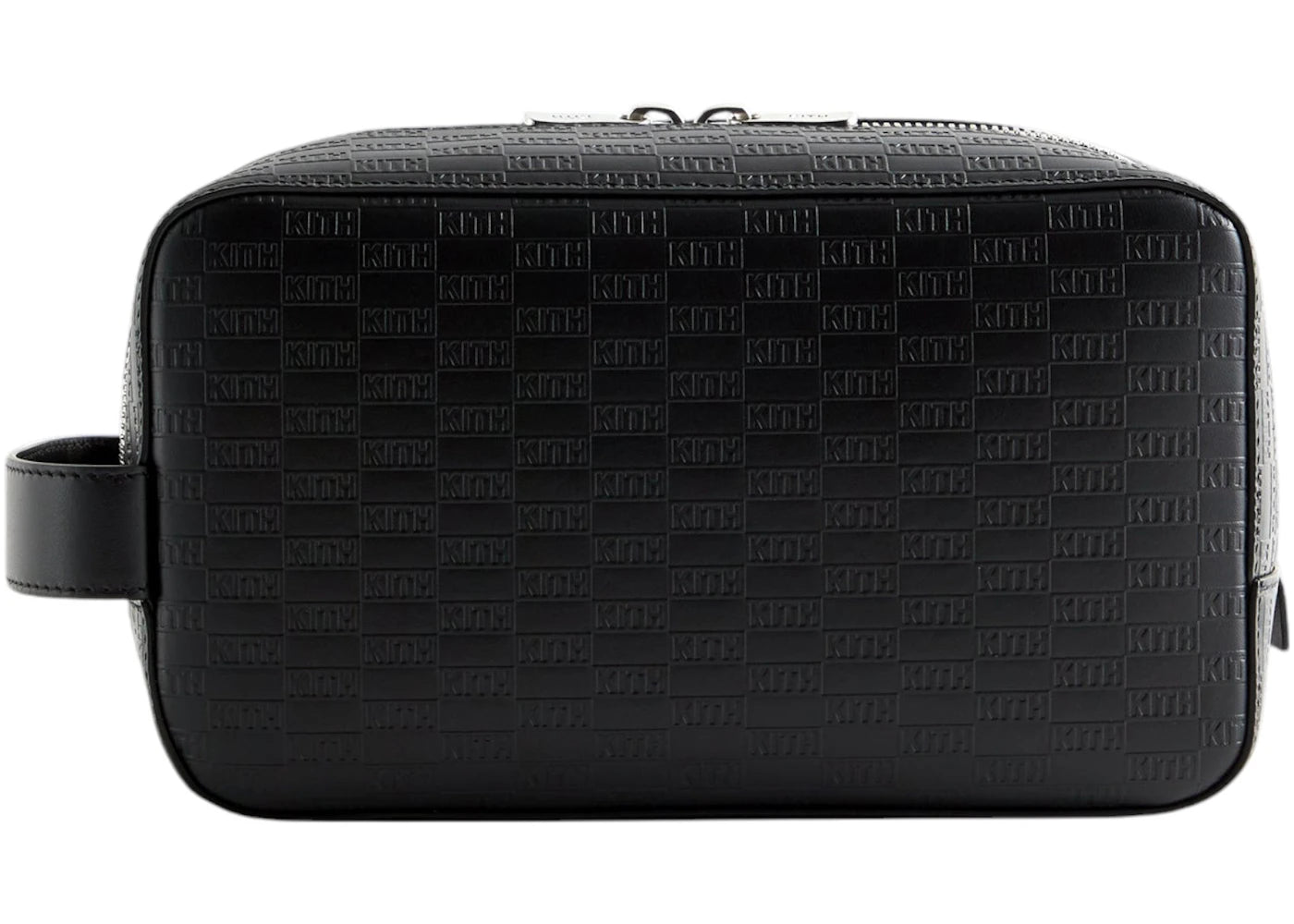 Kith Kithmas Monogram Dopp Kit Bag Black