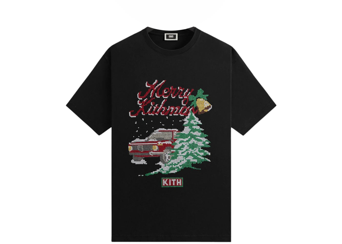 Kith Kithmas Needlepoint Tee Black