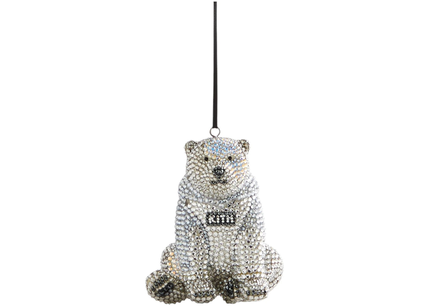 Kith Kithmas Polar Bear Swarovski Crystals Ornament Crystal Shimmer/Jet Hematite