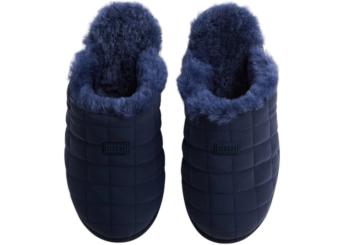 Kith Kithmas Puffed Logo Slippers Nocturnal