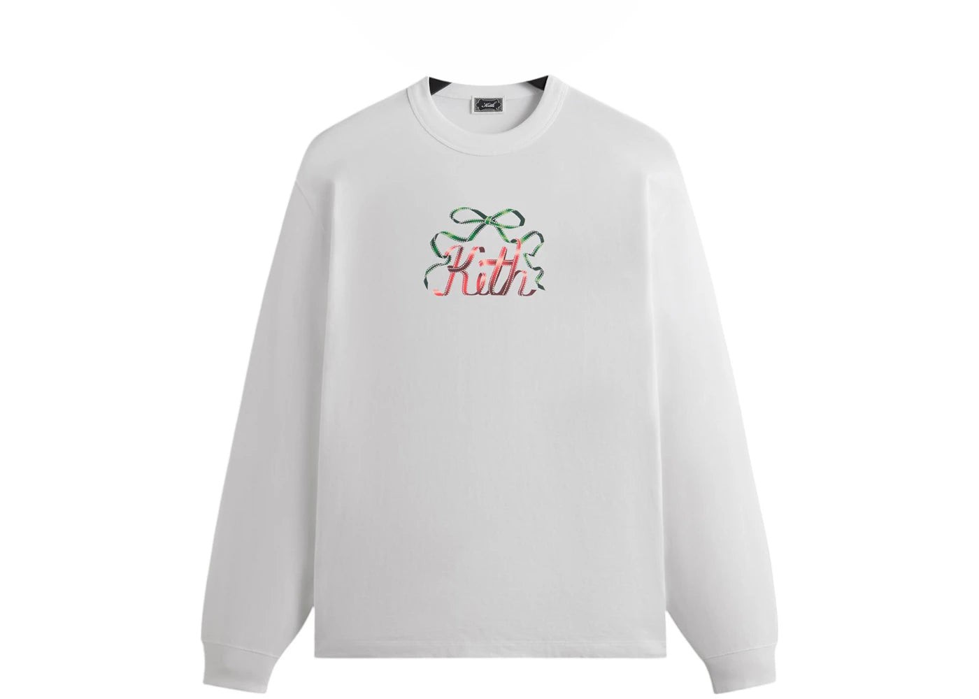 Kith Kithmas Ribbon Long Sleeve Tee White