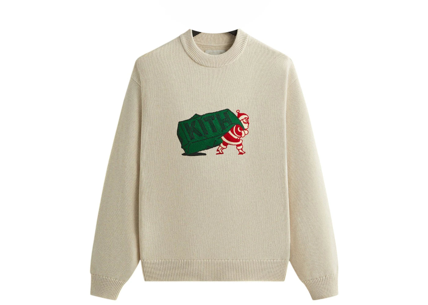 Kith Kithmas Santa Crewneck Sweater Sandy Heather