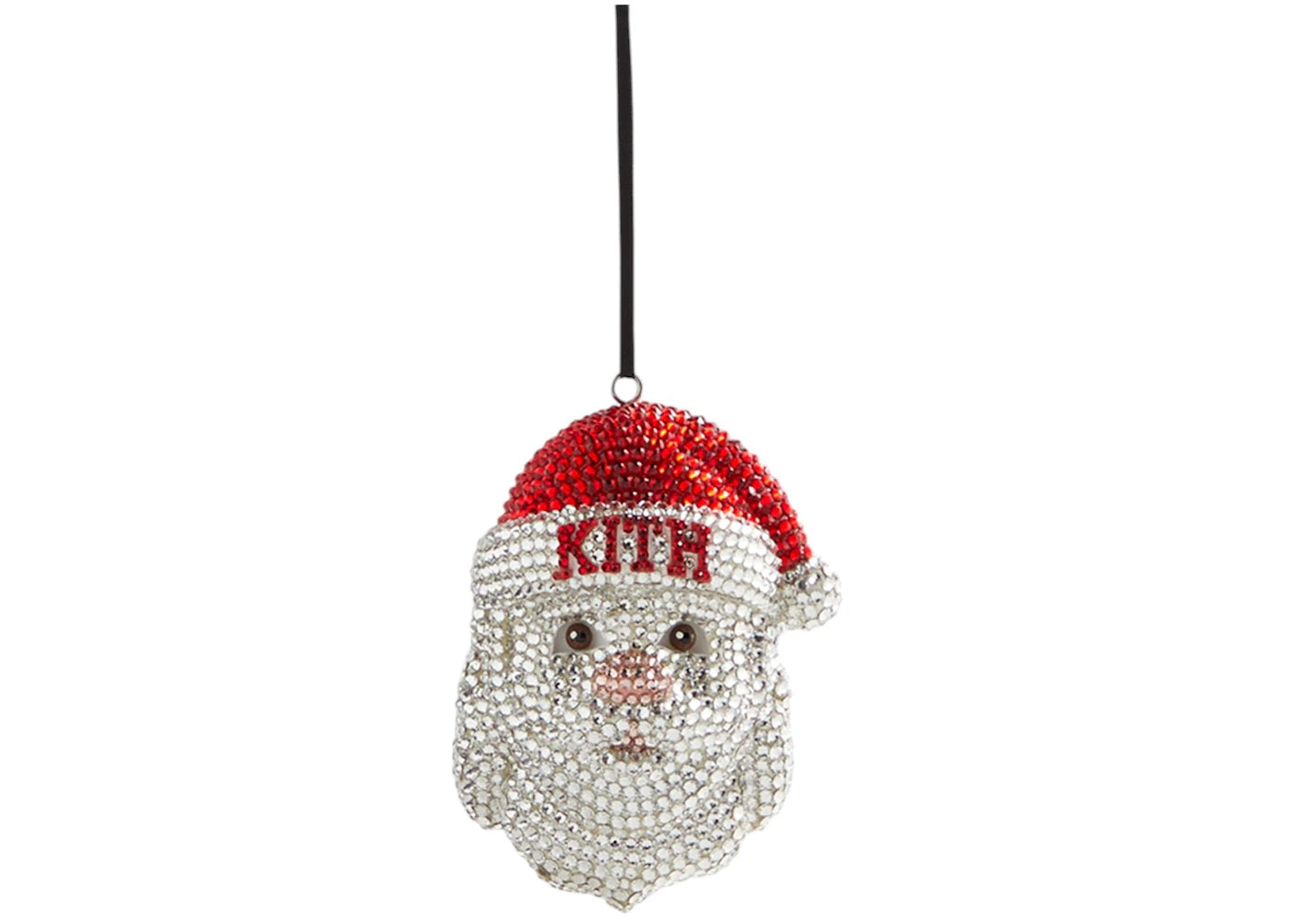 Kith Kithmas Santa Swarovski Crystals Ornament Vintage Rose/Crystal/Light Siam