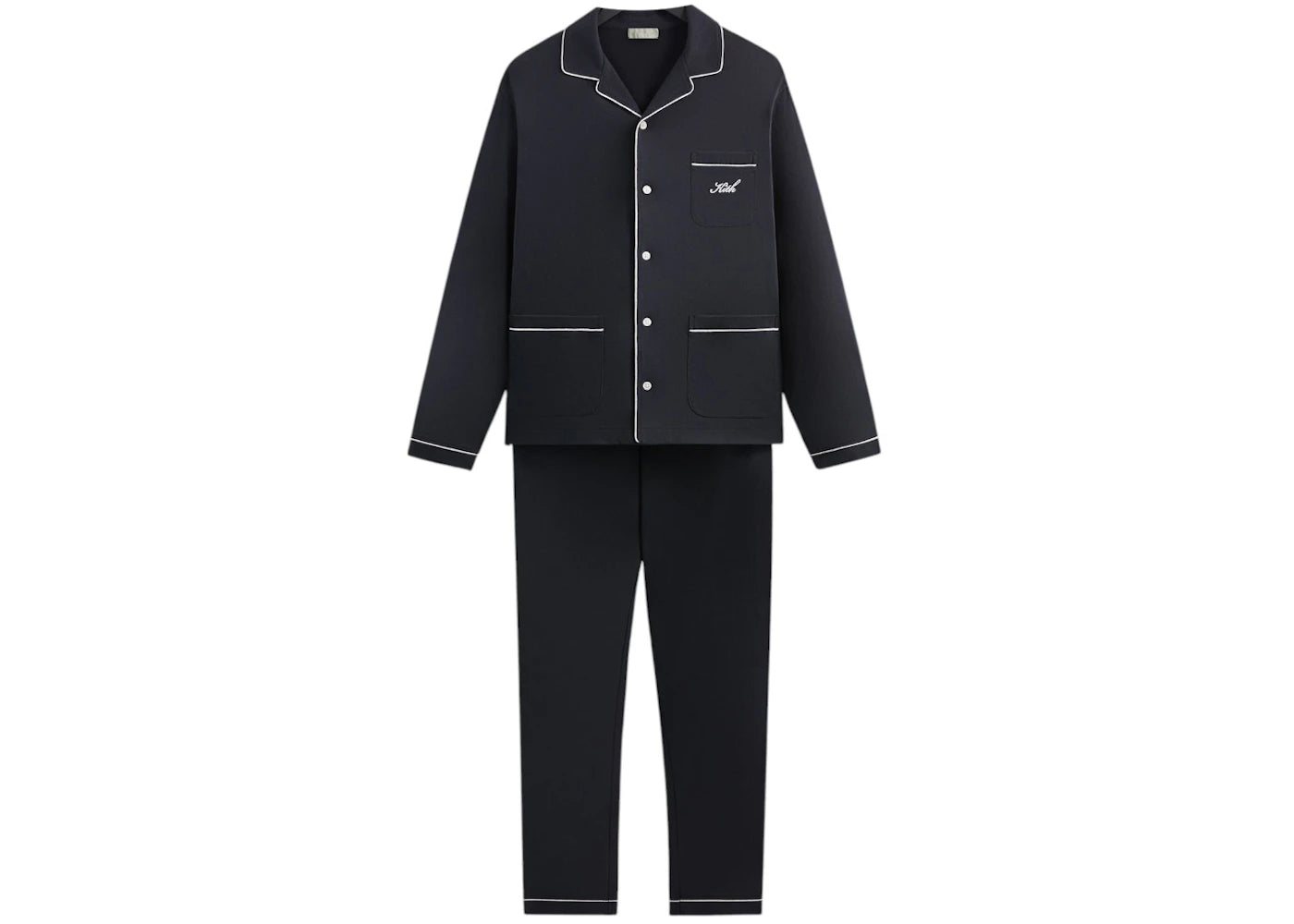 Kith Kithmas Script Pajama Set (FW24) Black