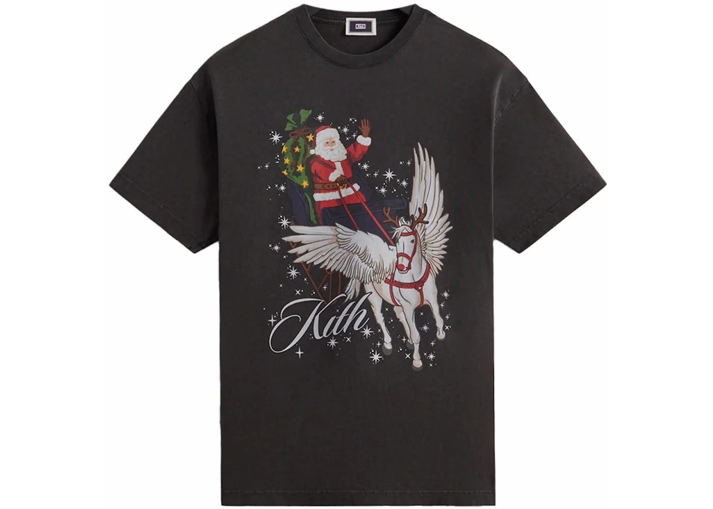Kith Kithmas Sleigh Vintage Tee Black